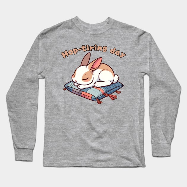 Tired rabbit Long Sleeve T-Shirt by Japanese Fever
